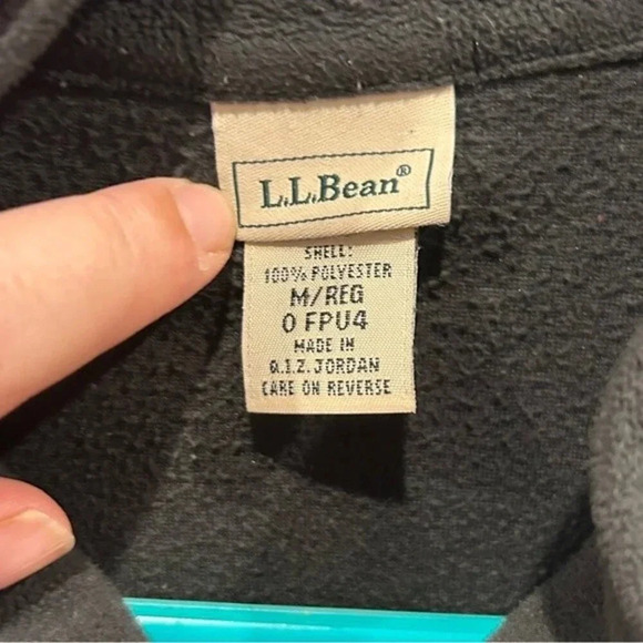 L.L. Bean Black Fleece Shell Full Zip Jacket Women’s size Medium - Picture 2 of 5